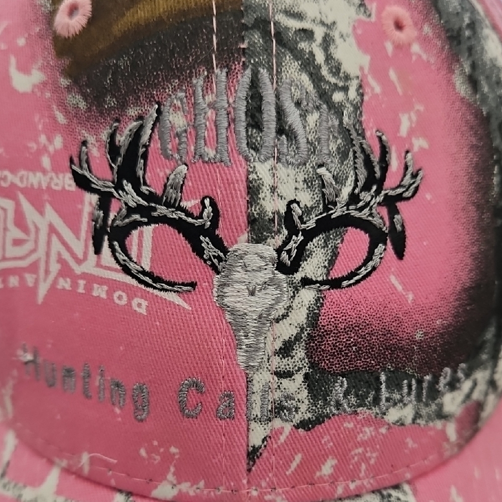 Womens Hunting Pink Camouflage Baseball Cap With Deer - Picture 2 of 4